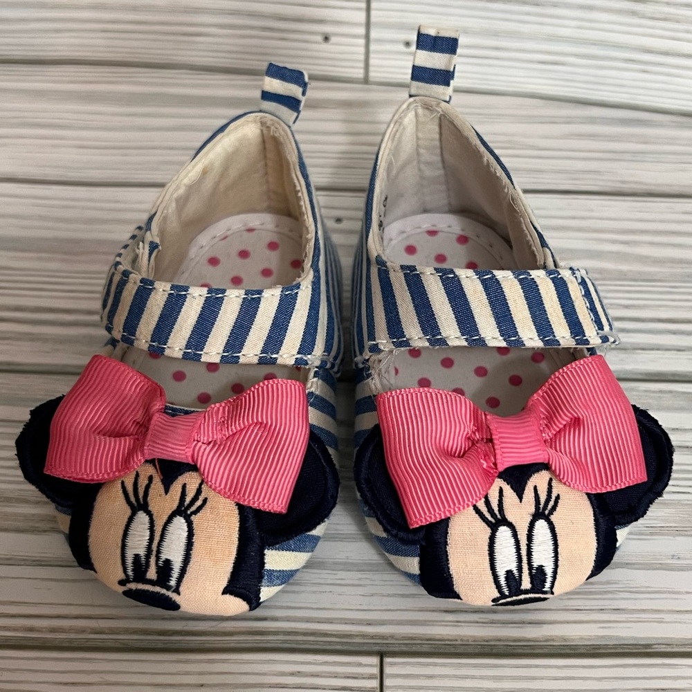 Disney Minnie Mouse Baby Girl Shoe Sandals Bundle Lot 0-6 Months Old - Picture 8 of 11